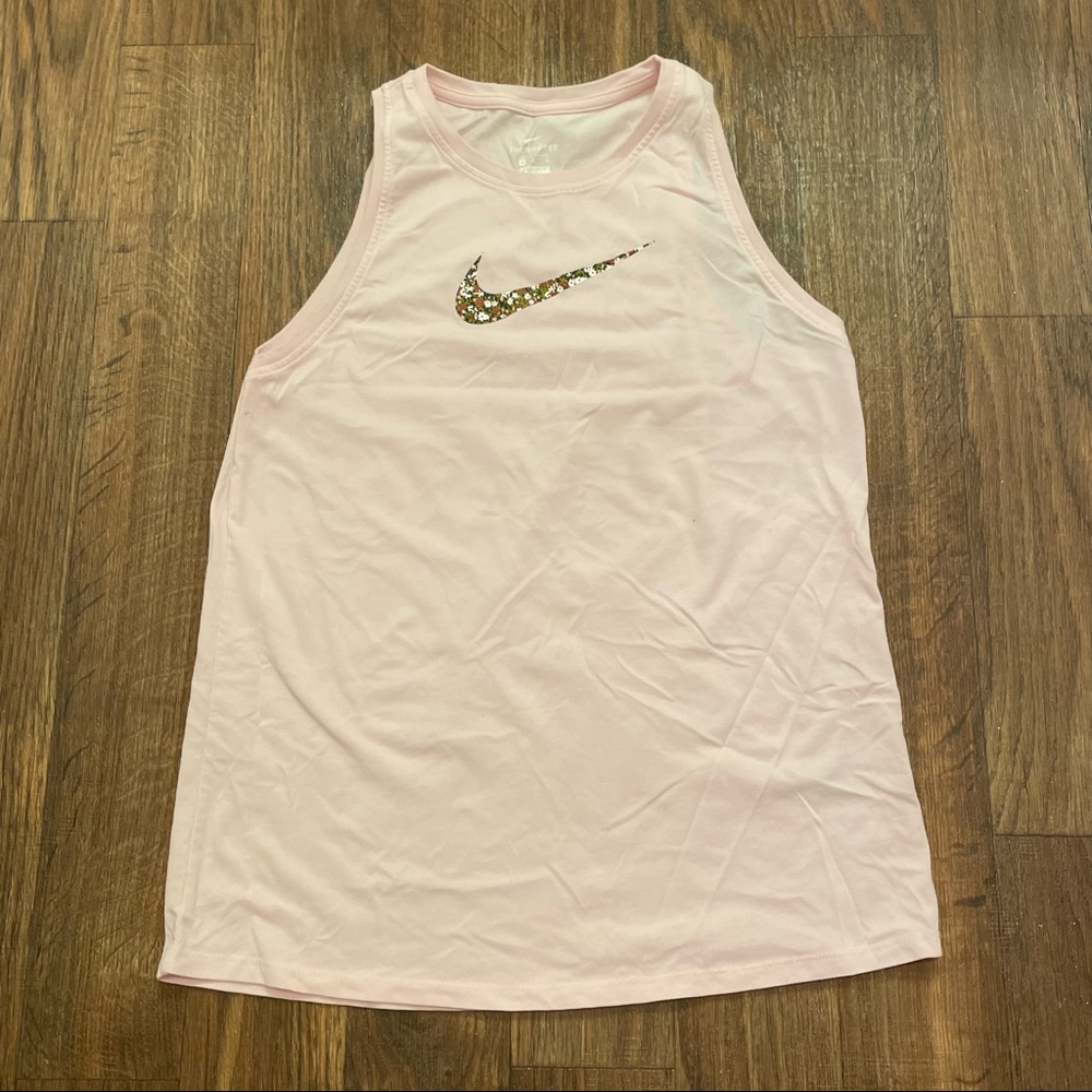 Womens Nike Floral Swoosh Tank Size M